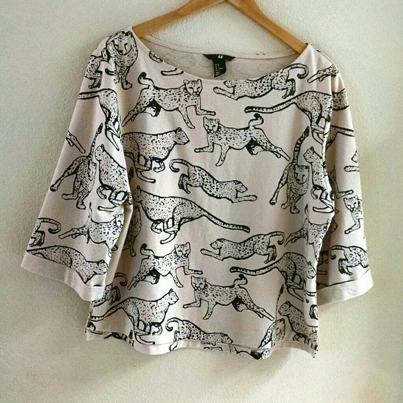 H&M Tops - H&M Cheetah print top